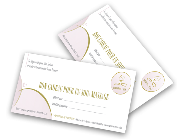 bons cadeaux massage Divinescence